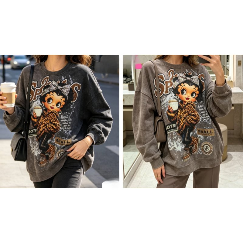 Betty Boop Trui - Iconische Stijl & Comfort voor Dames 2 kleuren