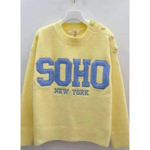 Soho trui met teddy letters 1 maat