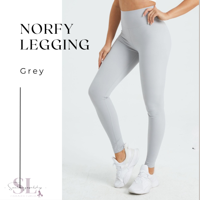 Norfy Legging | Comfortabele Sportlegging in 4 Kleuren Grey