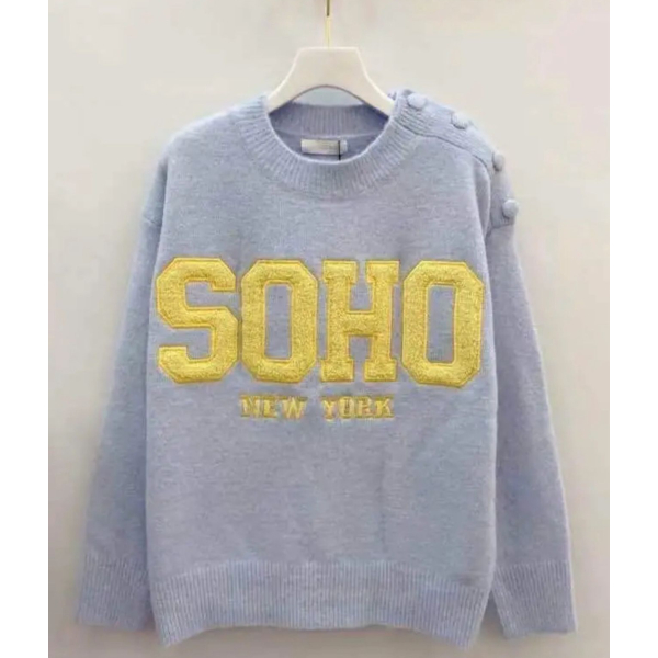Soho trui met teddy letters 1 maat
