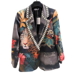 Trendy Colbert met Opvallende Print - One Size Fit (38-42)